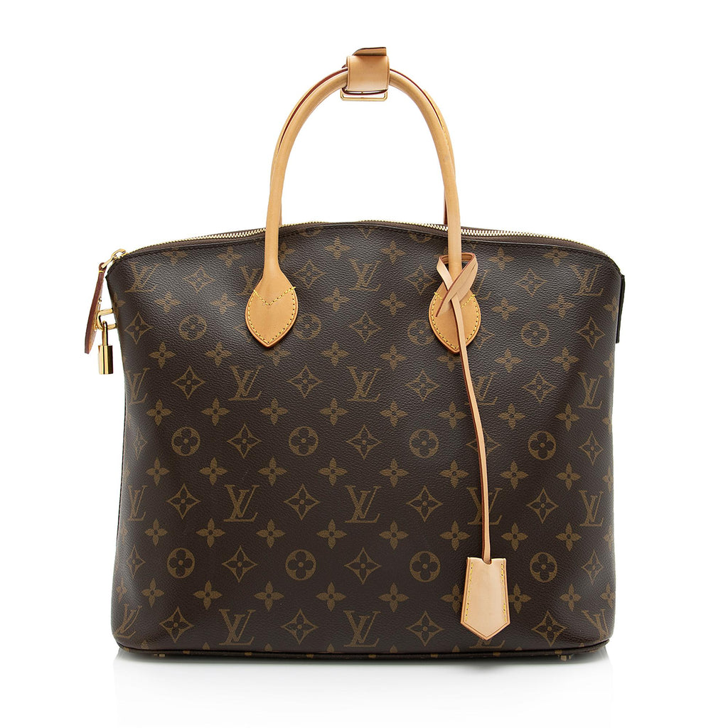 Louis Vuitton Monogram Canvas Lockit MM Satchel (SHF-23823)