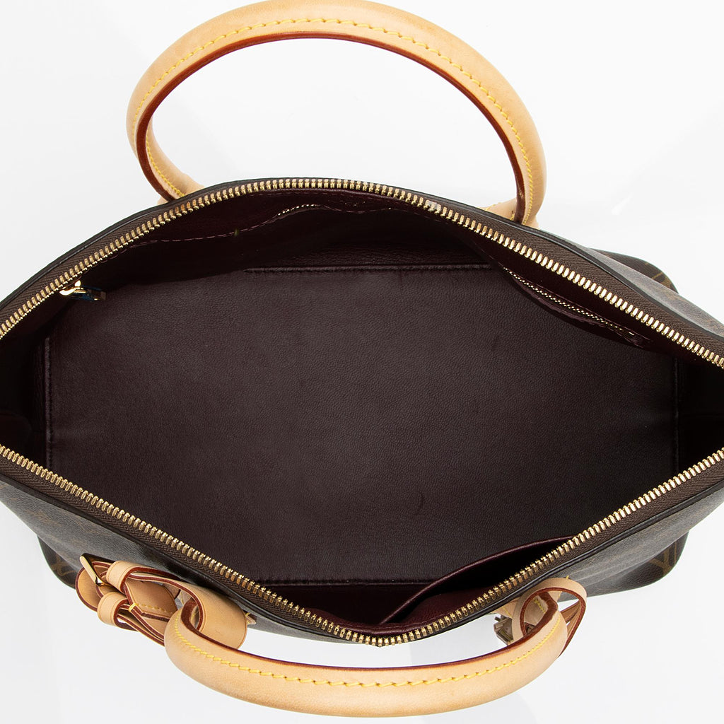 Louis Vuitton Monogram Canvas Lockit MM Satchel (SHF-23823)