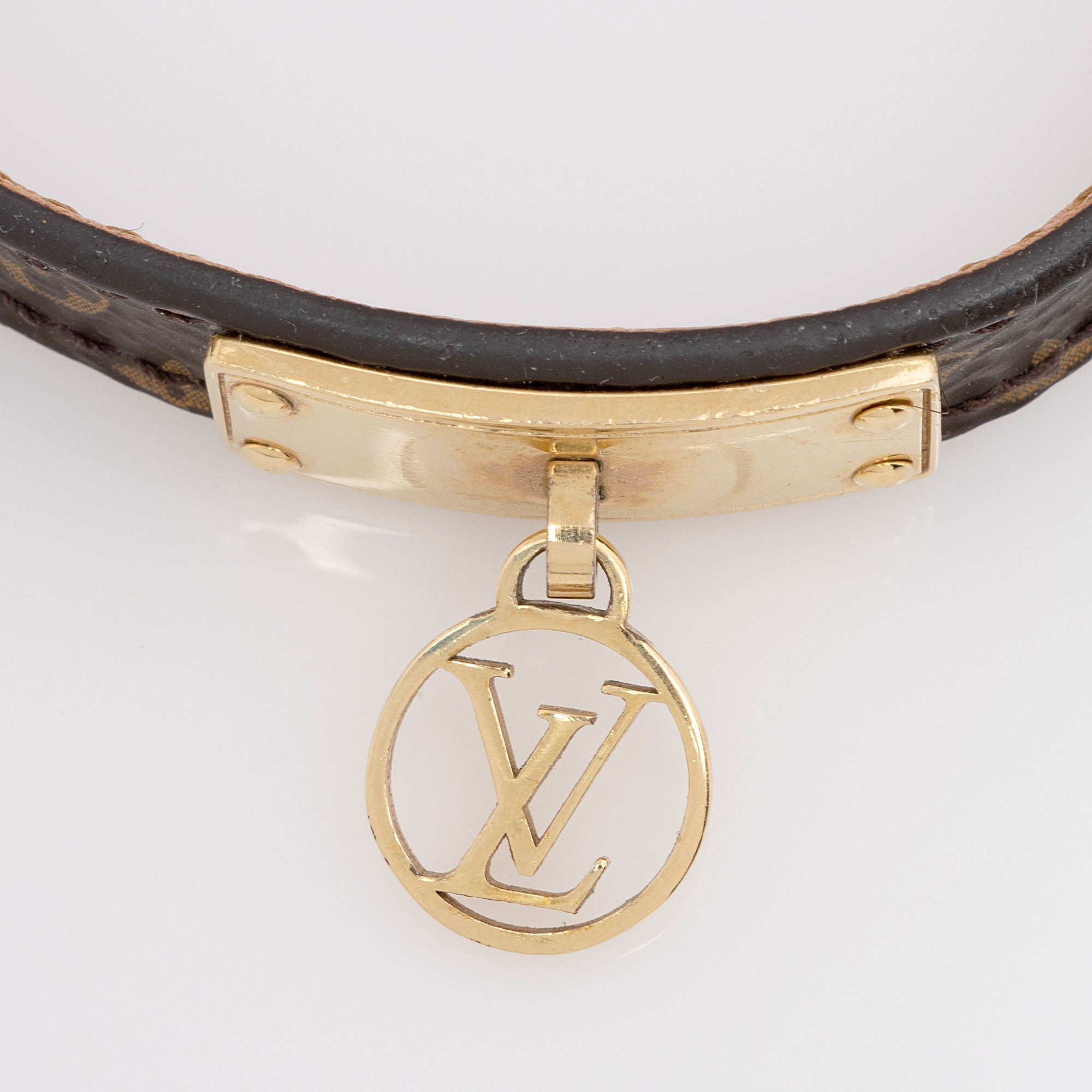 Louis Vuitton Monogram Canvas Logomania Bracelet (SHF-kYCO7T)