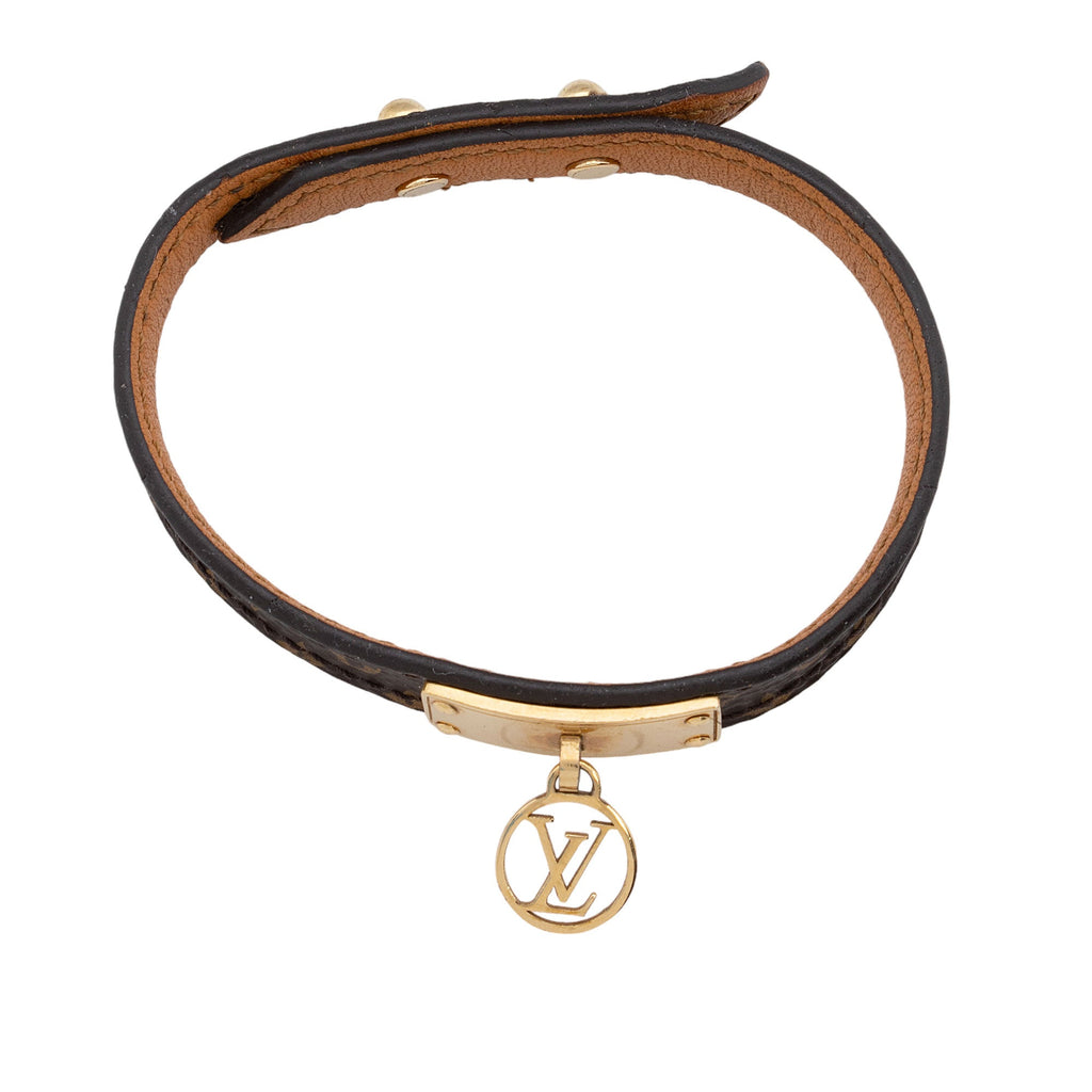Louis Vuitton Monogram Canvas Logomania Bracelet (SHF-kYCO7T)