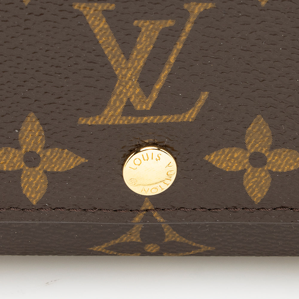 Louis Vuitton Monogram Canvas Louise Wallet (SHF-19478)