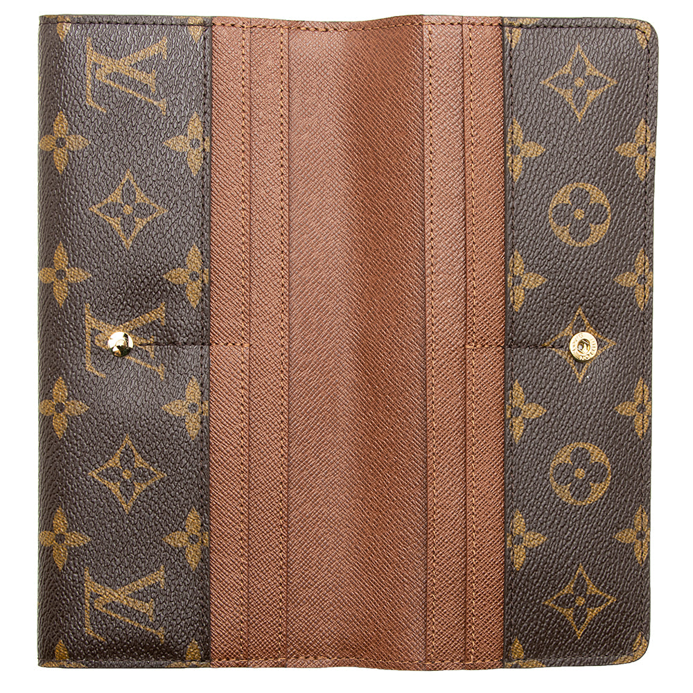Louis Vuitton Monogram Canvas Louise Wallet (SHF-19478)
