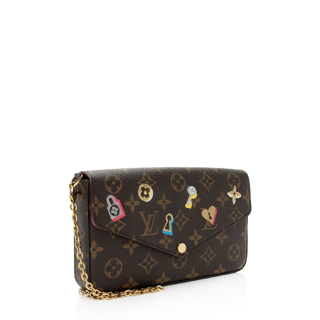Louis Vuitton Monogram Canvas Love Lock Felicie Pochette