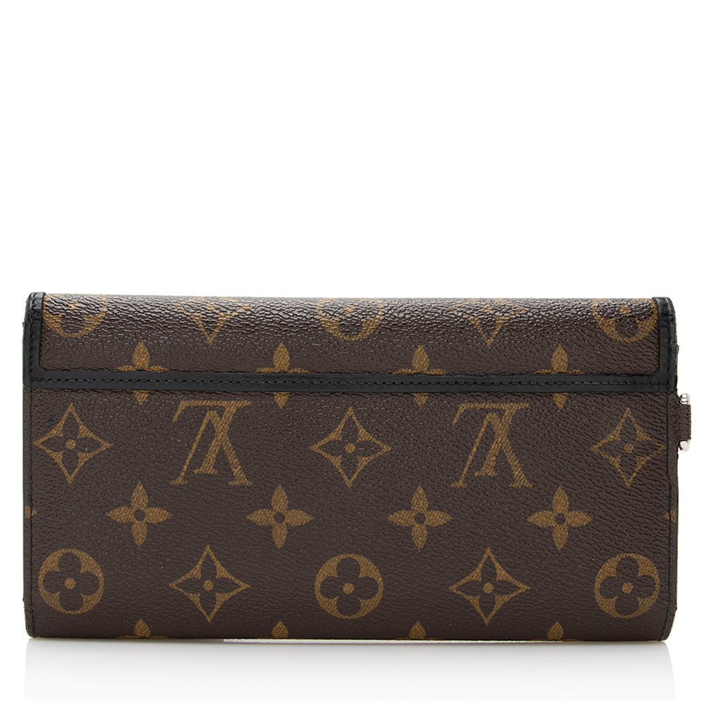 Louis Vuitton Monogram Canvas Macassar Accordeon Wallet (SHF-21679)