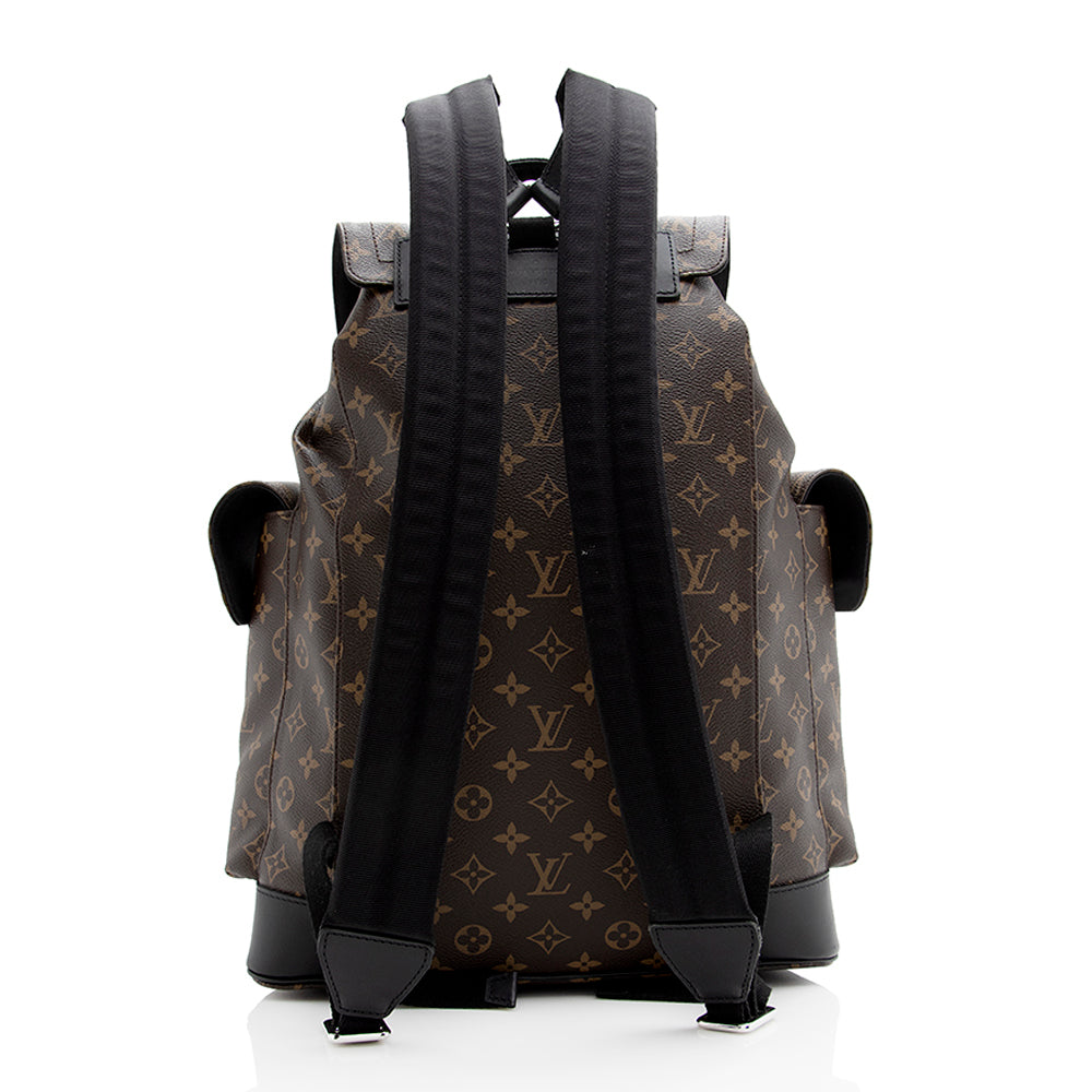 Louis Vuitton Monogram Canvas Macassar Christopher PM Backpack (SHF-21370)
