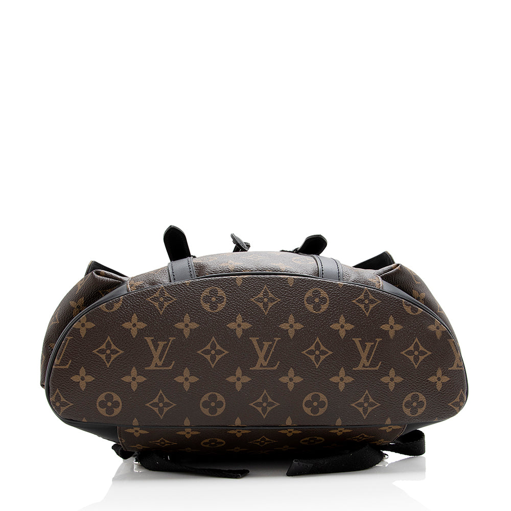 Louis Vuitton Monogram Canvas Macassar Christopher PM Backpack (SHF-21370)