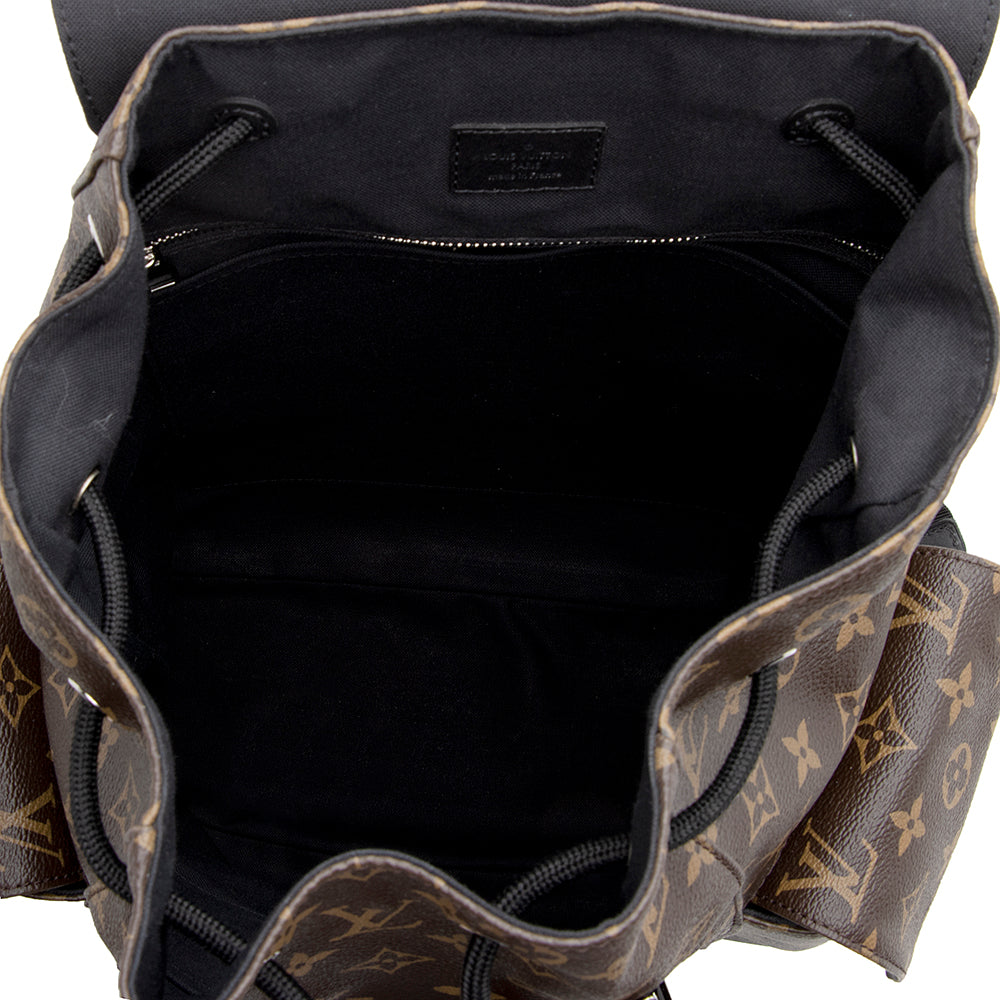 Louis Vuitton Monogram Canvas Macassar Christopher PM Backpack (SHF-21370)