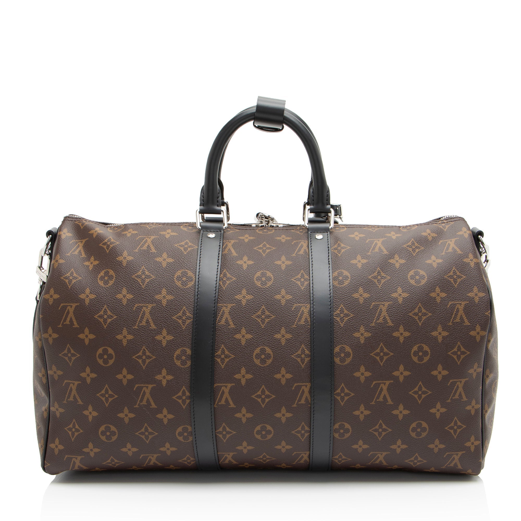 Louis Vuitton Monogram Canvas Macassar Keepall Bandouliere 45 Duffle