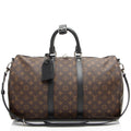 Louis Vuitton Monogram Canvas Macassar Keepall Bandouliere 45 Duffle