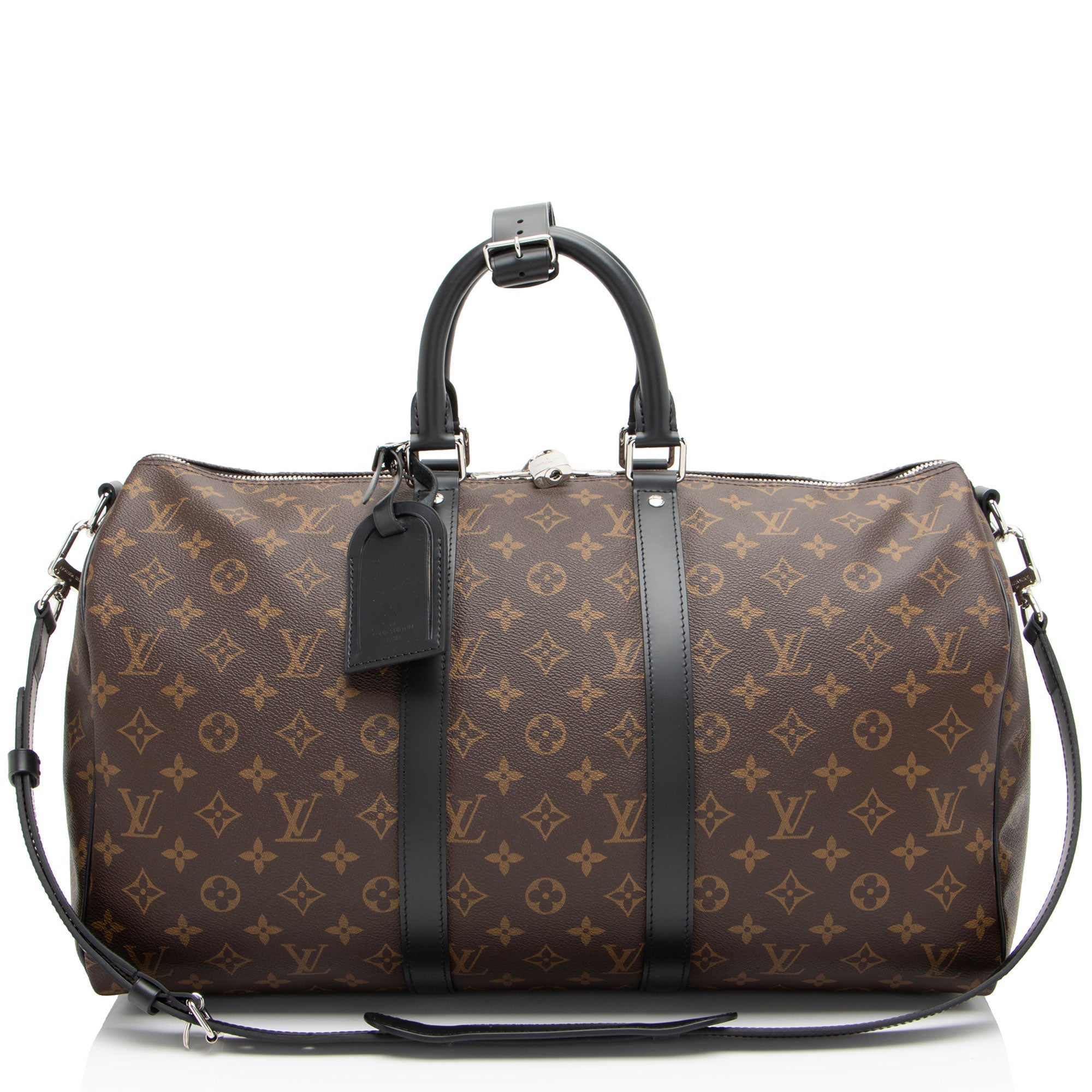 Louis Vuitton Monogram Canvas Macassar Keepall Bandouliere 45 Duffle