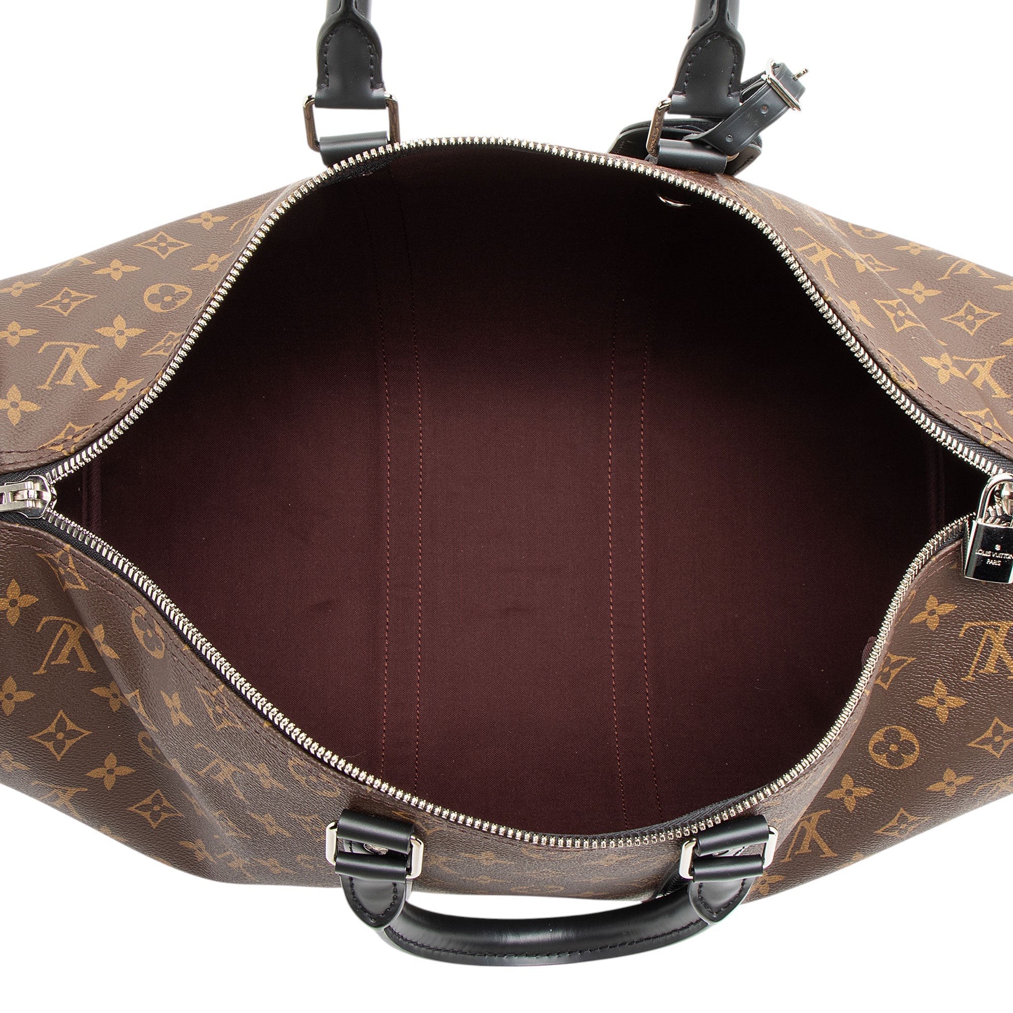 Louis Vuitton Monogram Canvas Macassar Keepall Bandouliere 45 Duffle