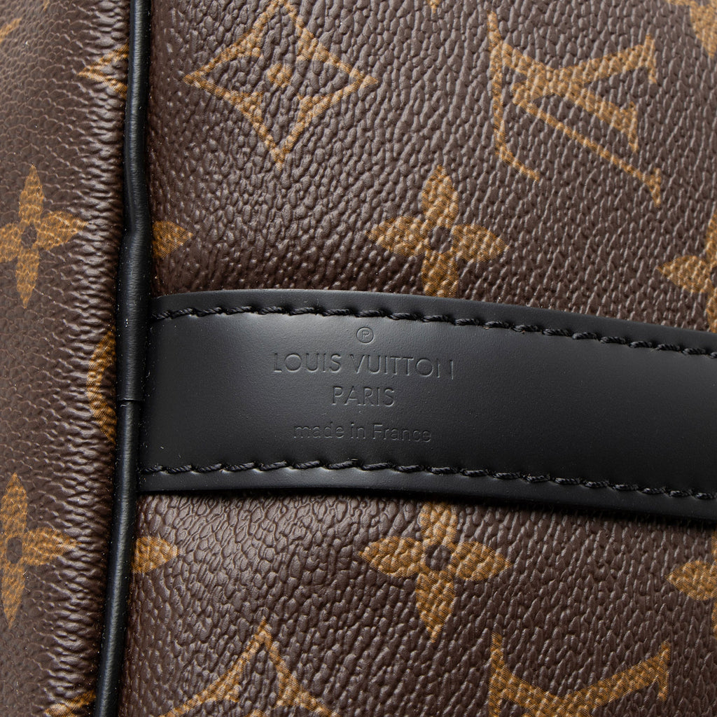 Louis Vuitton Monogram Canvas Macassar Keepall Bandouliere 45 Duffle