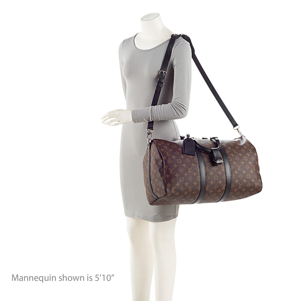 Louis Vuitton Monogram Canvas Macassar Keepall Bandouliere 45 Duffle