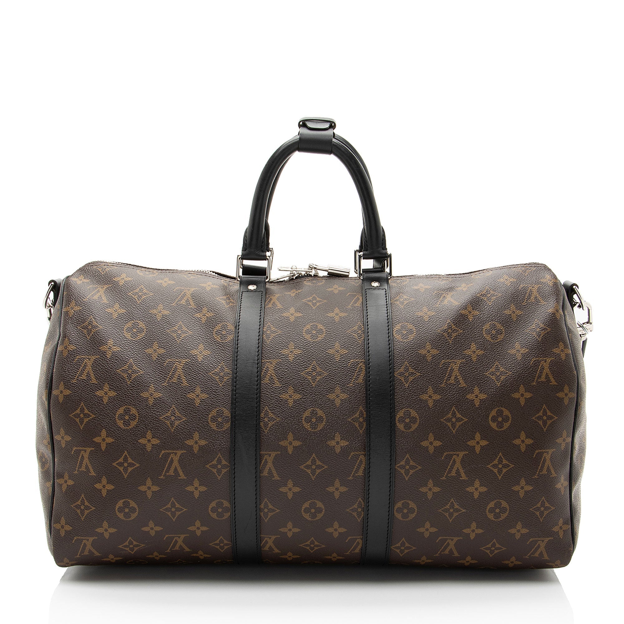 Louis Vuitton Monogram Canvas Macassar Keepall Bandouliere 45 Duffle