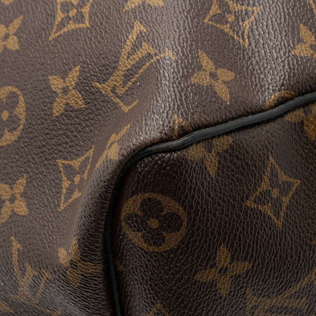 Louis Vuitton Monogram Canvas Macassar Keepall Bandouliere 45 Duffle