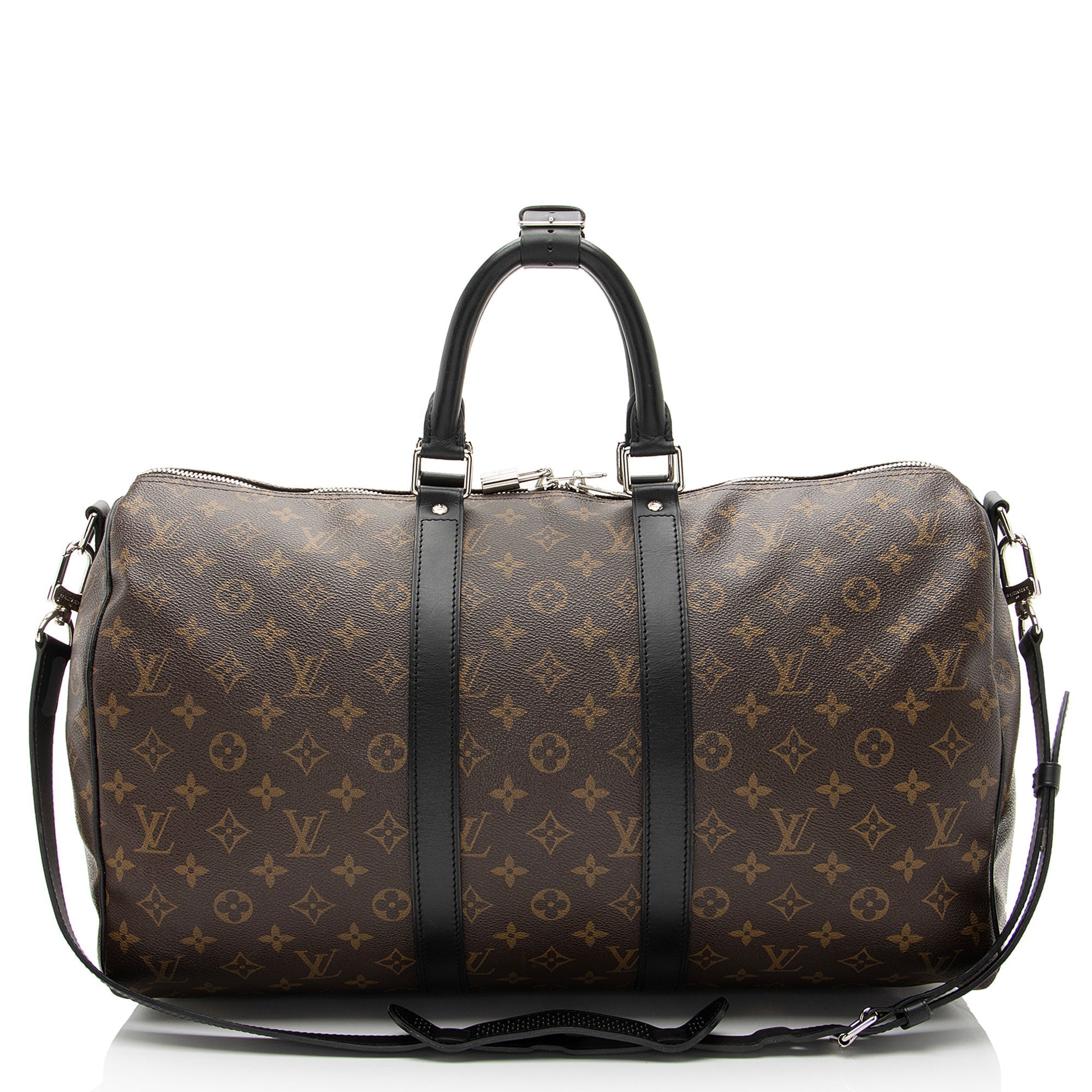 Louis Vuitton Monogram Canvas Macassar Keepall Bandouliere 45 Duffle