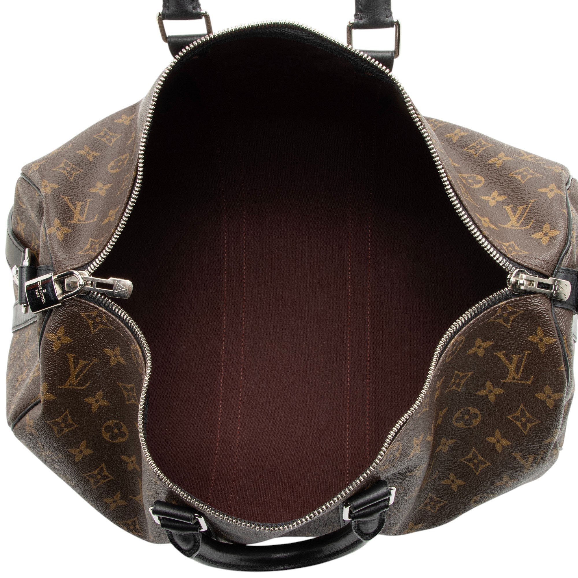 Louis Vuitton Monogram Canvas Macassar Keepall Bandouliere 45 Duffle