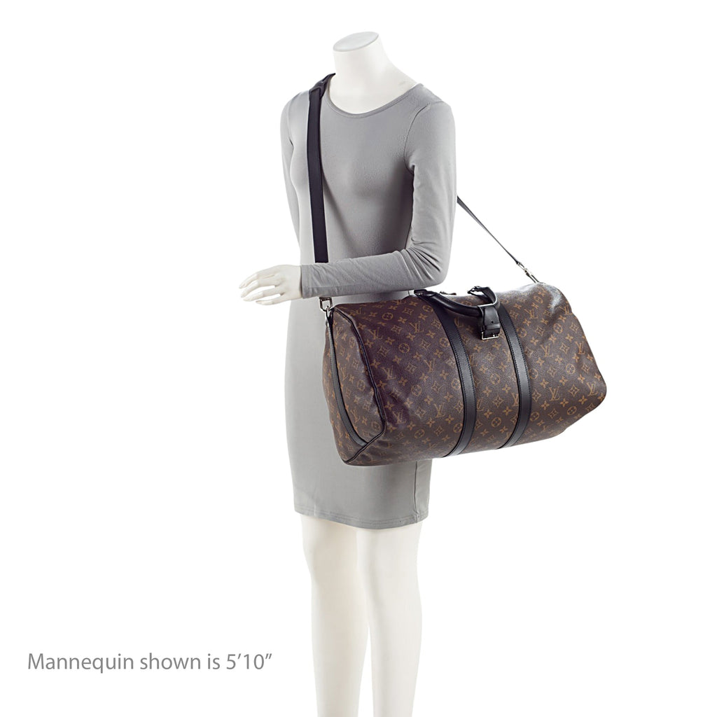 Louis Vuitton Monogram Canvas Macassar Keepall Bandouliere 45 Duffle