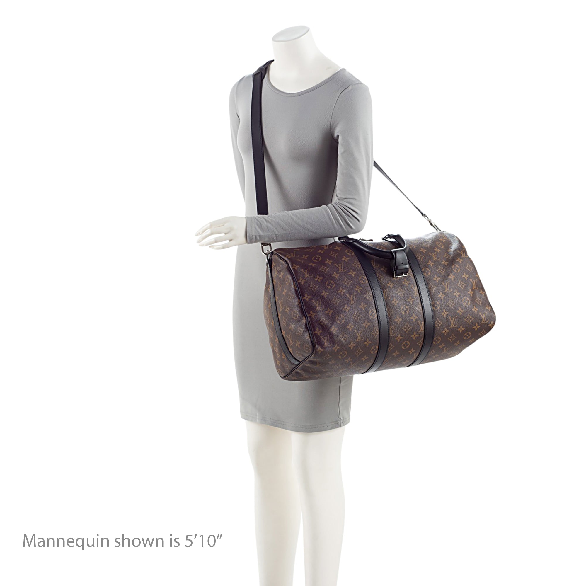 Louis Vuitton Monogram Canvas Macassar Keepall Bandouliere 45 Duffle