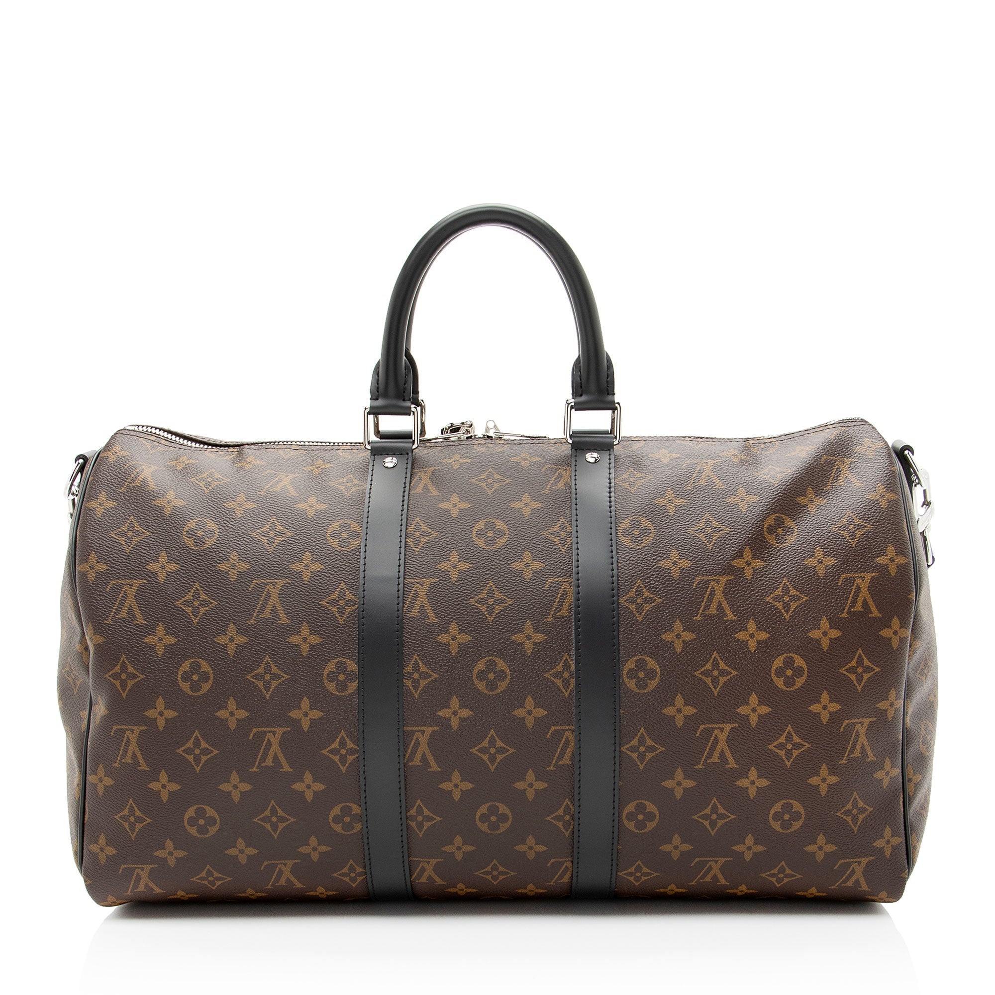 Louis Vuitton Monogram Canvas Macassar Keepall Bandouliere 45 Duffle
