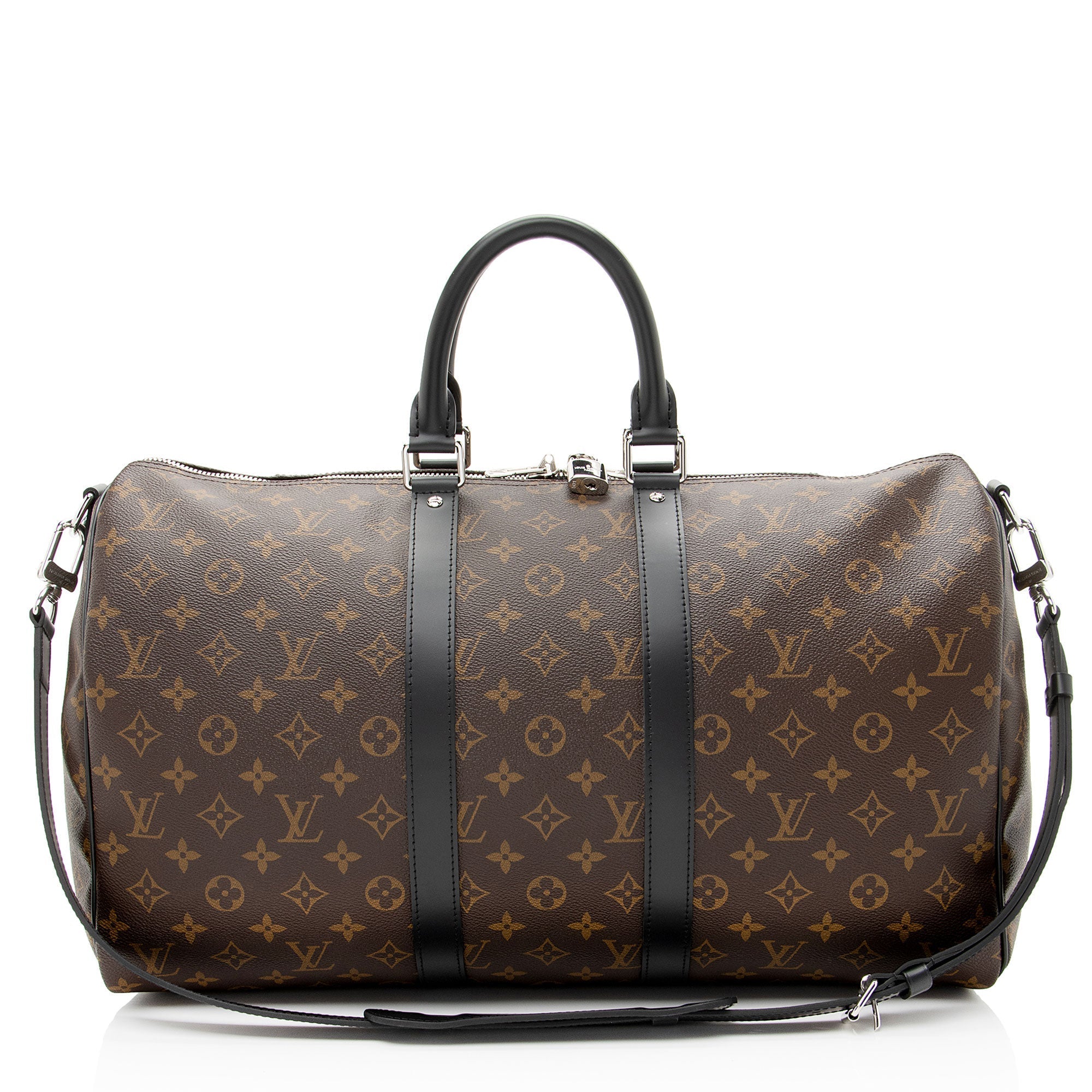 Louis Vuitton Monogram Canvas Macassar Keepall Bandouliere 45 Duffle