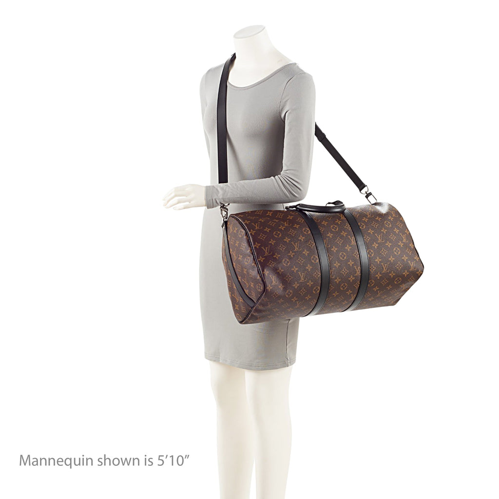 Louis Vuitton Monogram Canvas Macassar Keepall Bandouliere 45 Duffle