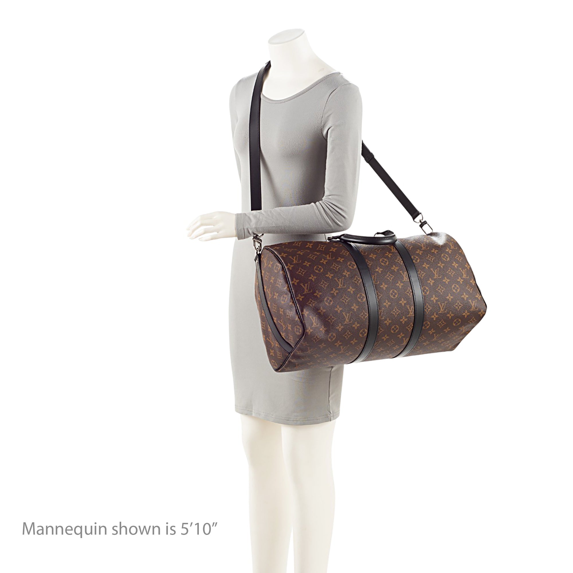 Louis Vuitton Monogram Canvas Macassar Keepall Bandouliere 45 Duffle