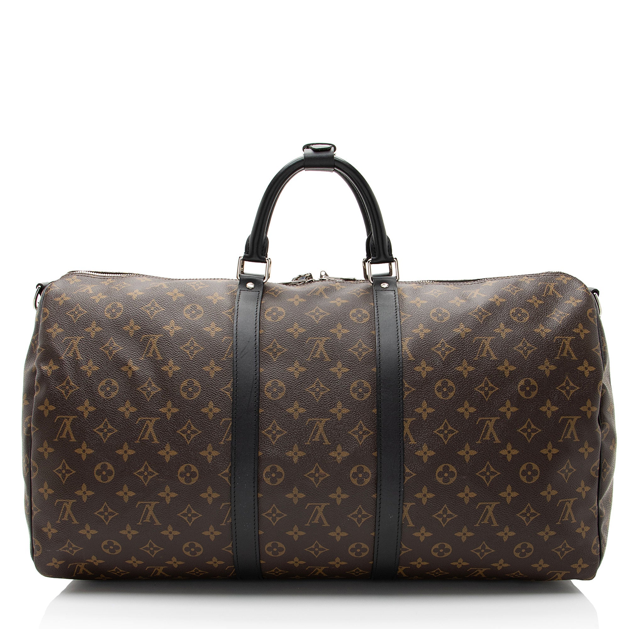 Louis Vuitton Monogram Canvas Macassar Keepall Bandouliere 55 Duffle