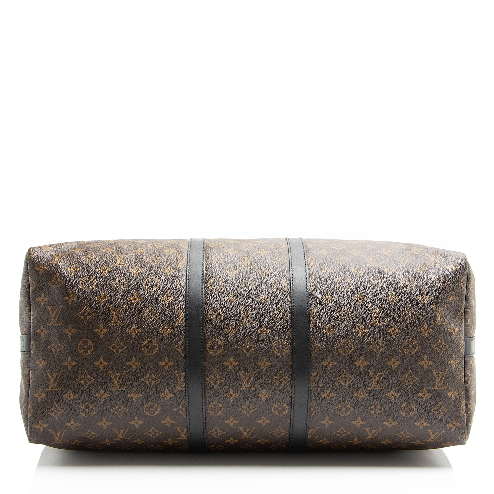 Louis Vuitton Monogram Canvas Macassar Keepall Bandouliere 55 Duffle