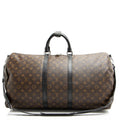 Louis Vuitton Monogram Canvas Macassar Keepall Bandouliere 55 Duffle