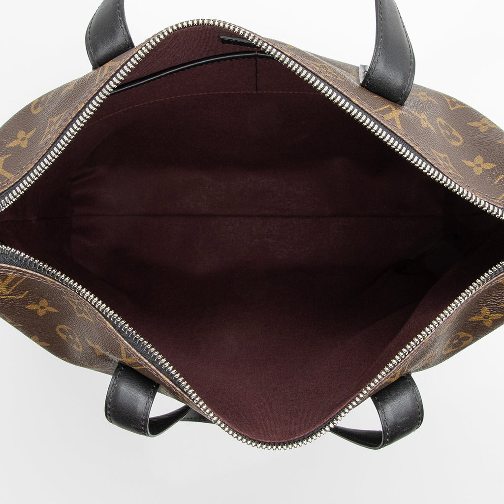 Louis Vuitton Monogram Canvas Macassar Kitan Tote (SHF-22793)