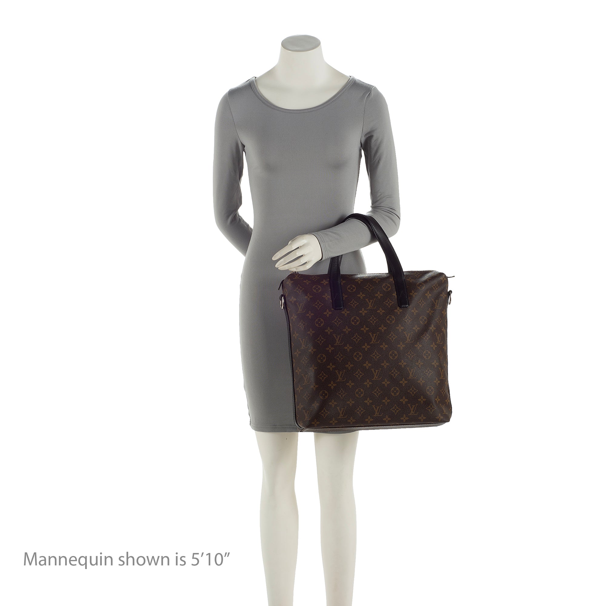 Louis Vuitton Monogram Canvas Macassar Kitan Tote (SHF-22793)