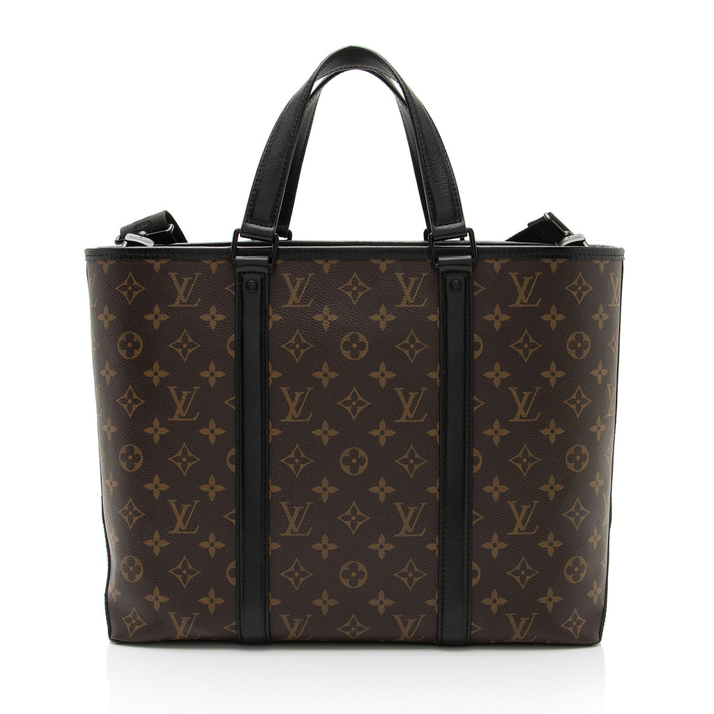 Louis Vuitton Monogram Canvas Macassar Weekend PM Tote (SHF-IgfWsf)