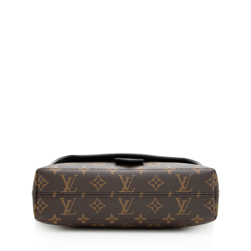 Louis Vuitton Monogram Macassar Magnetic Messenger Bag (SHF-19578)