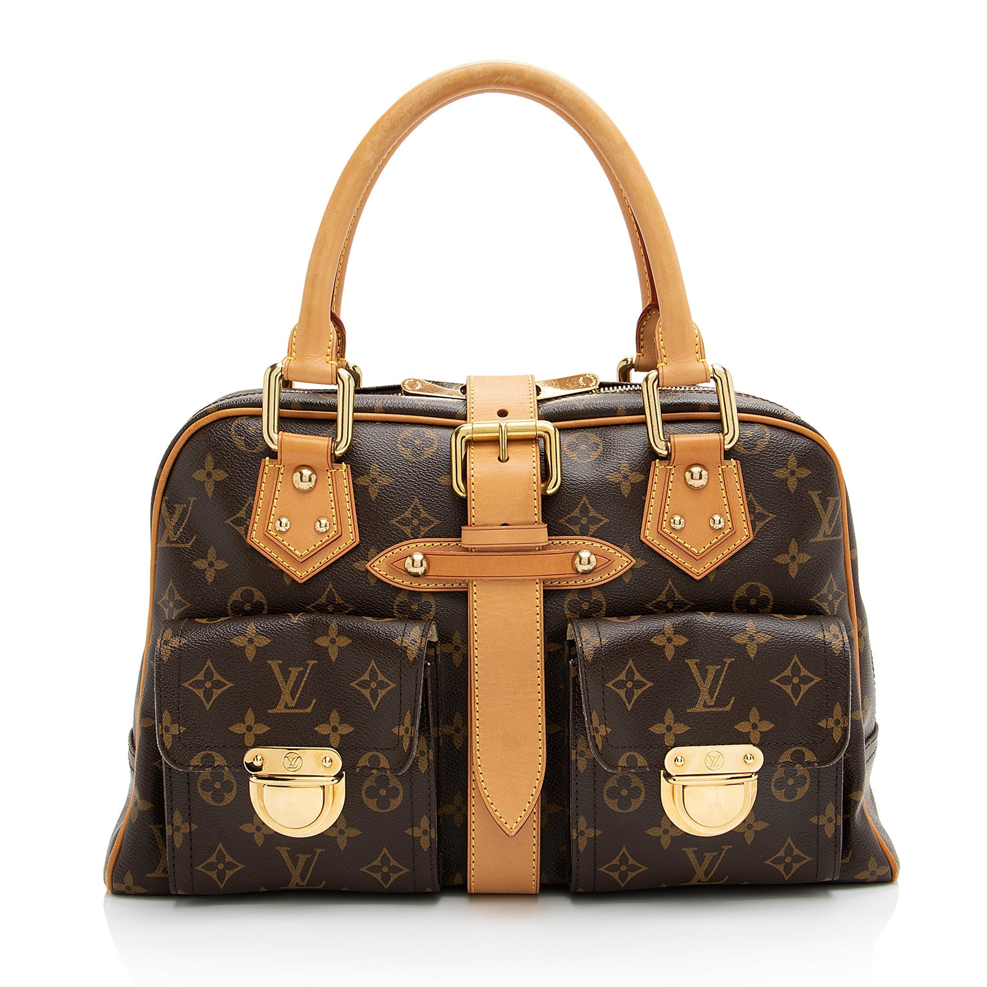 Louis Vuitton Monogram Canvas Manhattan GM Satchel (SHF-23297)