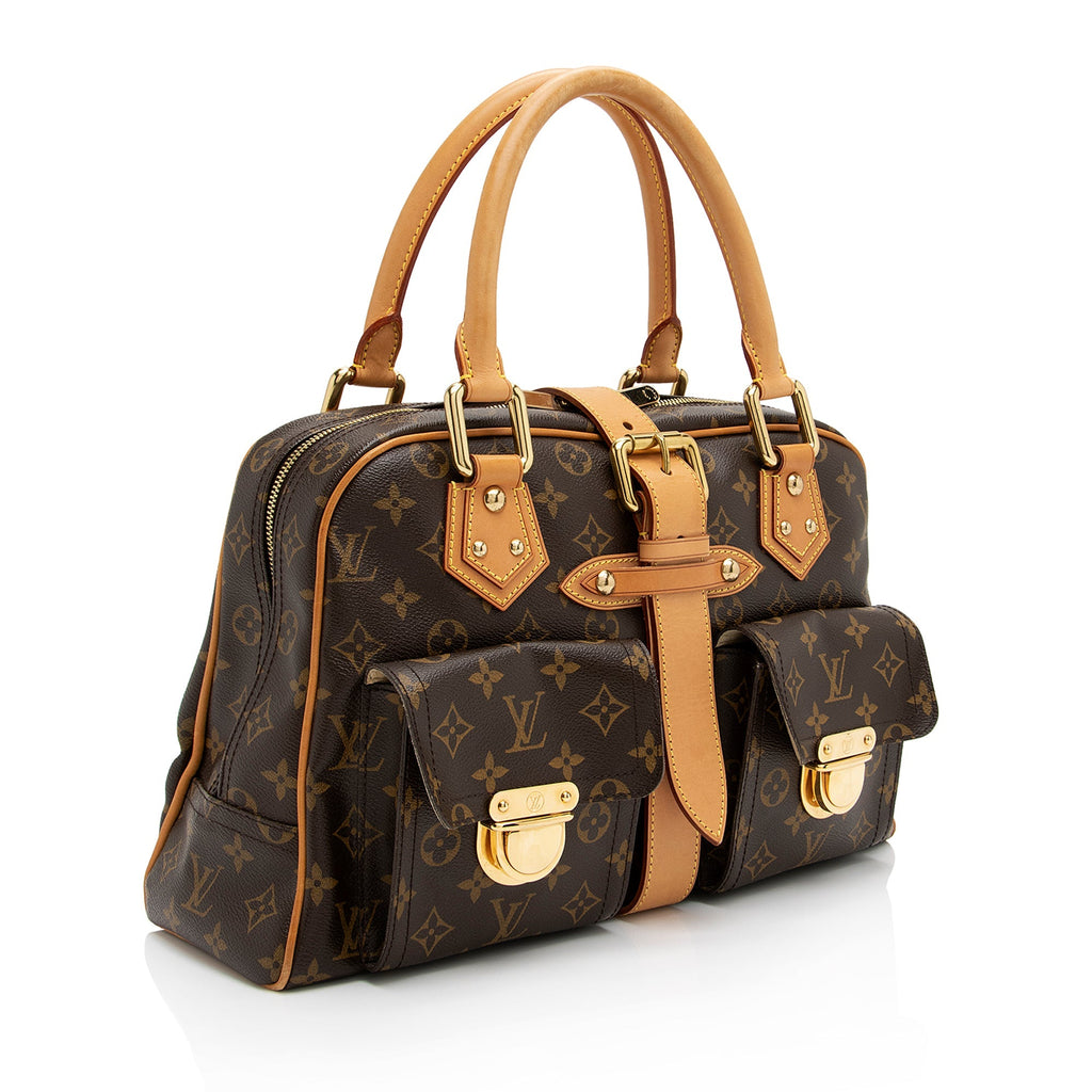 Louis Vuitton Monogram Canvas Manhattan GM Satchel (SHF-23297)