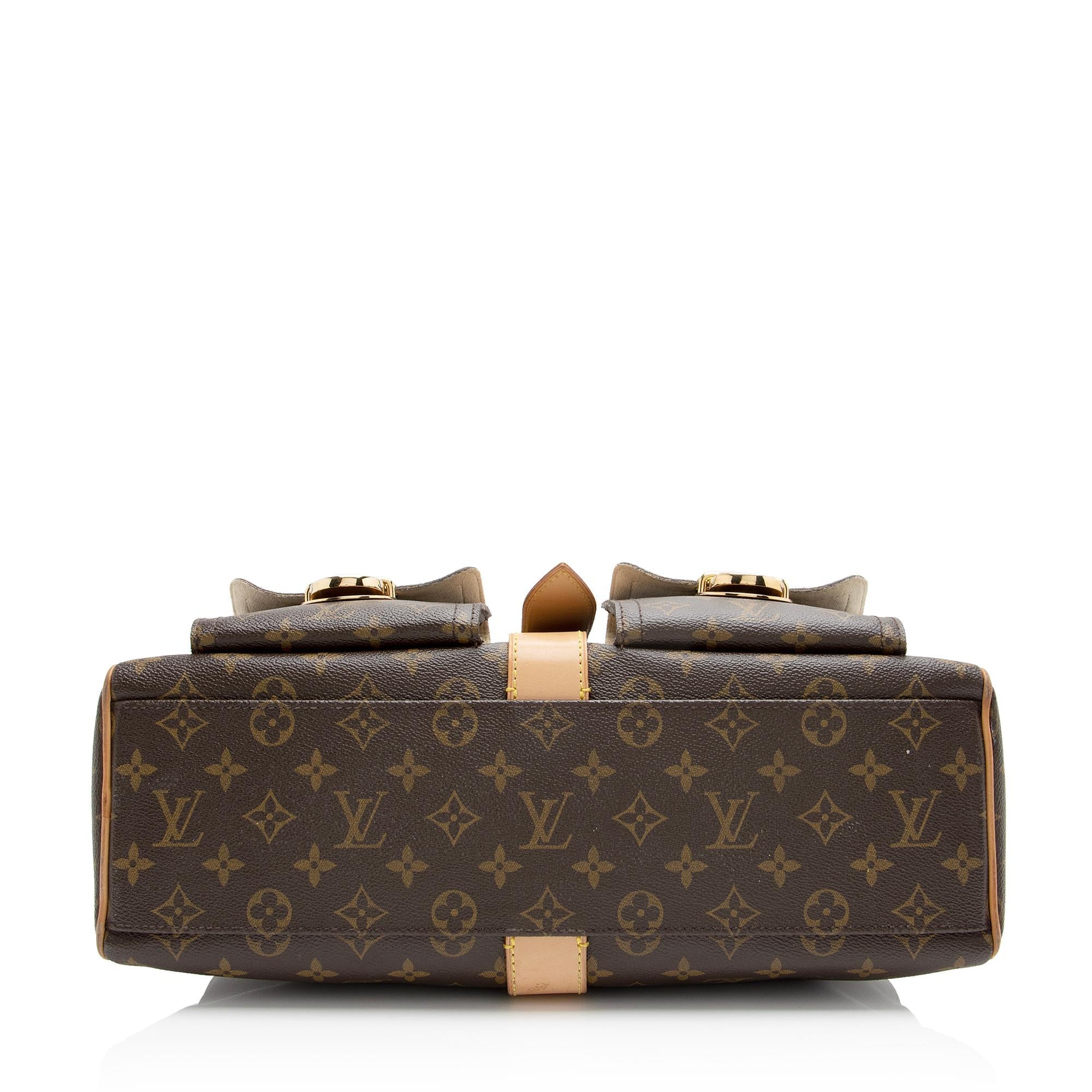 Louis Vuitton Monogram Canvas Manhattan GM Satchel (SHF-23430)