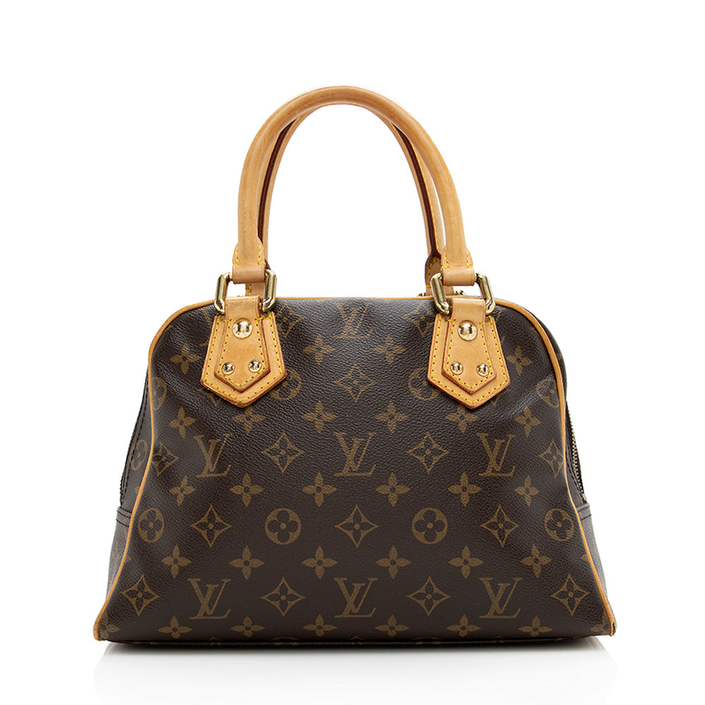 Louis Vuitton Monogram Canvas Manhattan PM Satchel (SHF-18708)