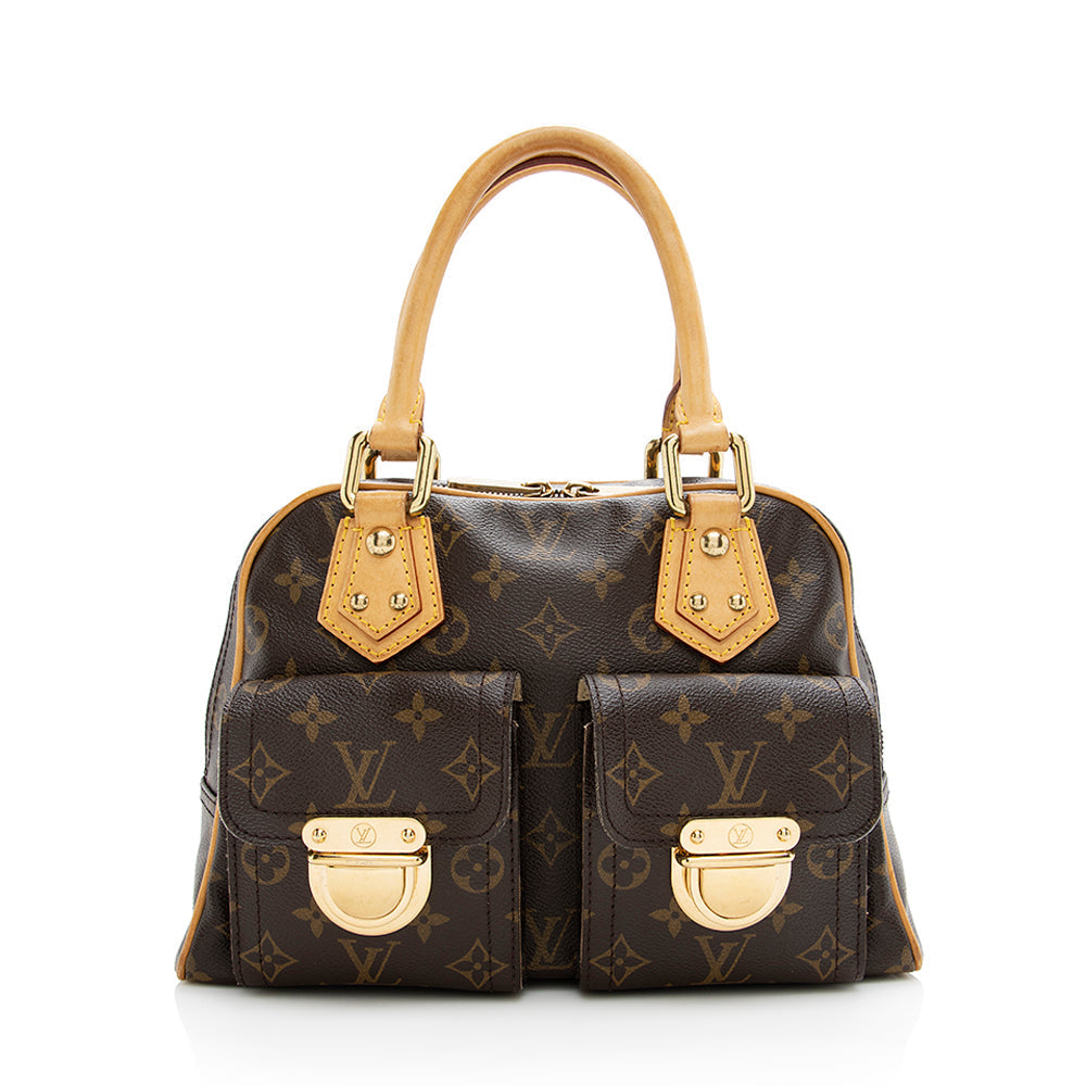 Louis Vuitton Monogram Canvas Manhattan PM Satchel (SHF-18708)