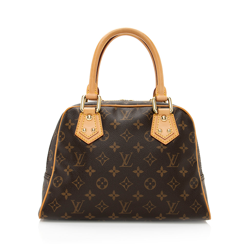 Louis Vuitton Monogram Canvas Manhattan PM Satchel (SHF-19967)
