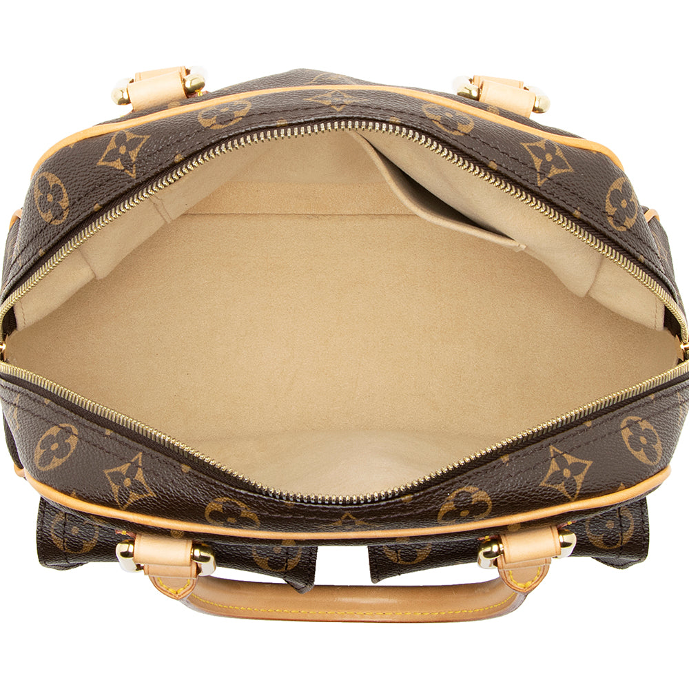 Louis Vuitton Monogram Canvas Manhattan PM Satchel (SHF-19967)