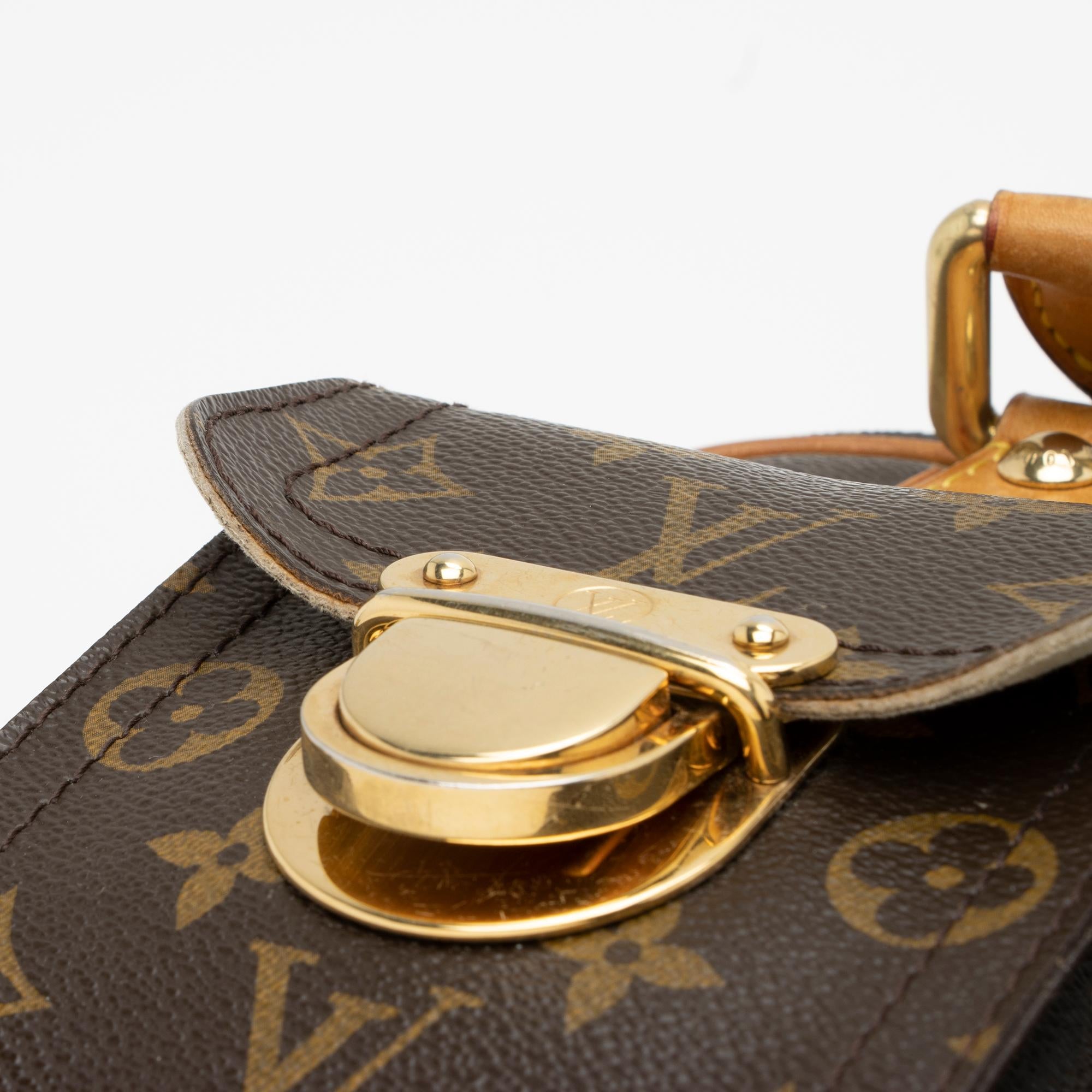 Louis Vuitton Monogram Canvas Manhattan PM Satchel (SHF-23846)
