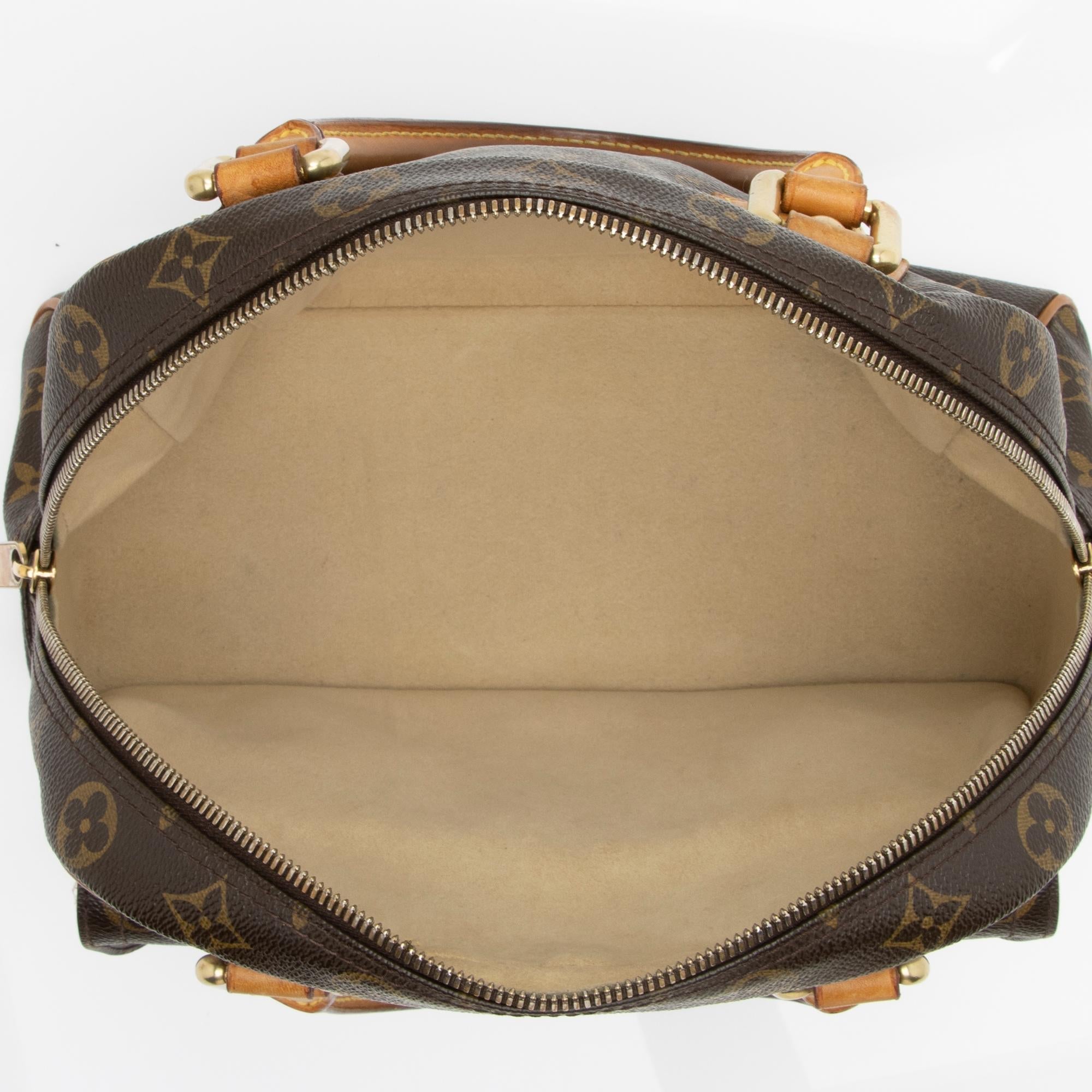 Louis Vuitton Monogram Canvas Manhattan PM Satchel (SHF-23846)