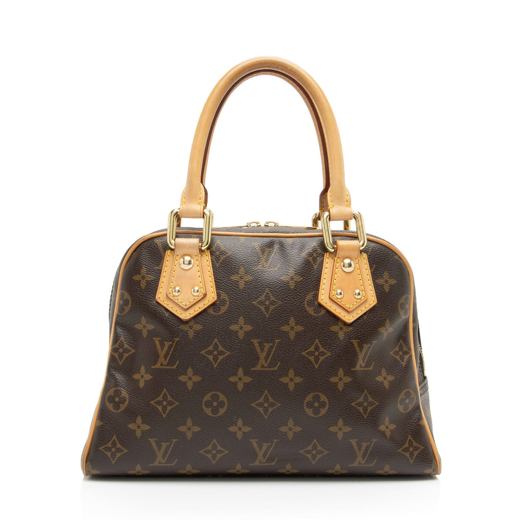 Louis Vuitton Monogram Canvas Manhattan PM Satchel (SHF-411Bub)