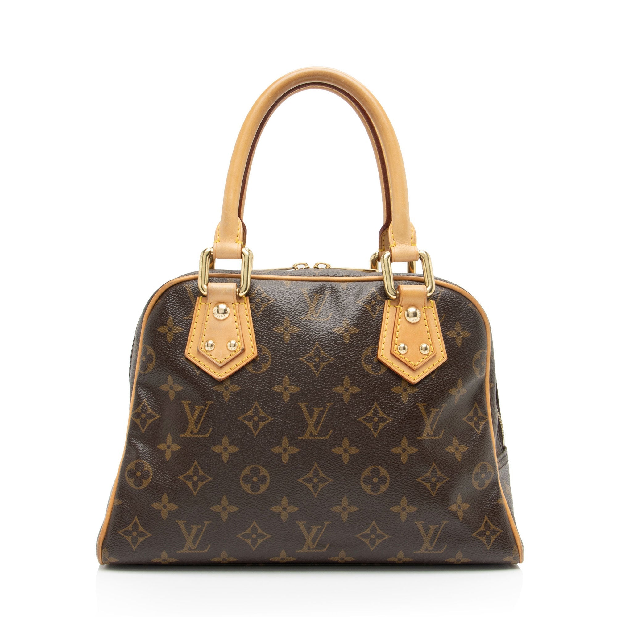 Louis Vuitton Monogram Canvas Manhattan PM Satchel (SHF-411Bub)