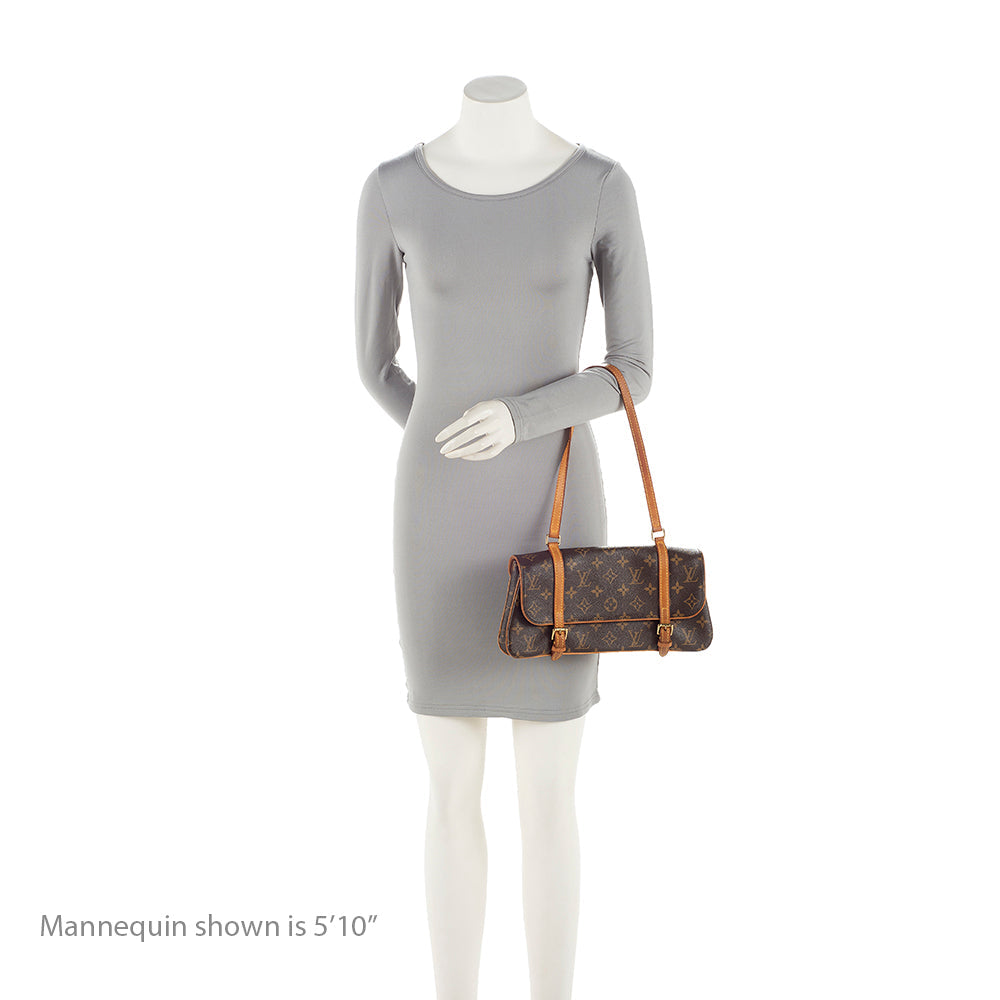 Louis Vuitton Monogram Canvas Marelle MM Shoulder Bag (SHF-21202)