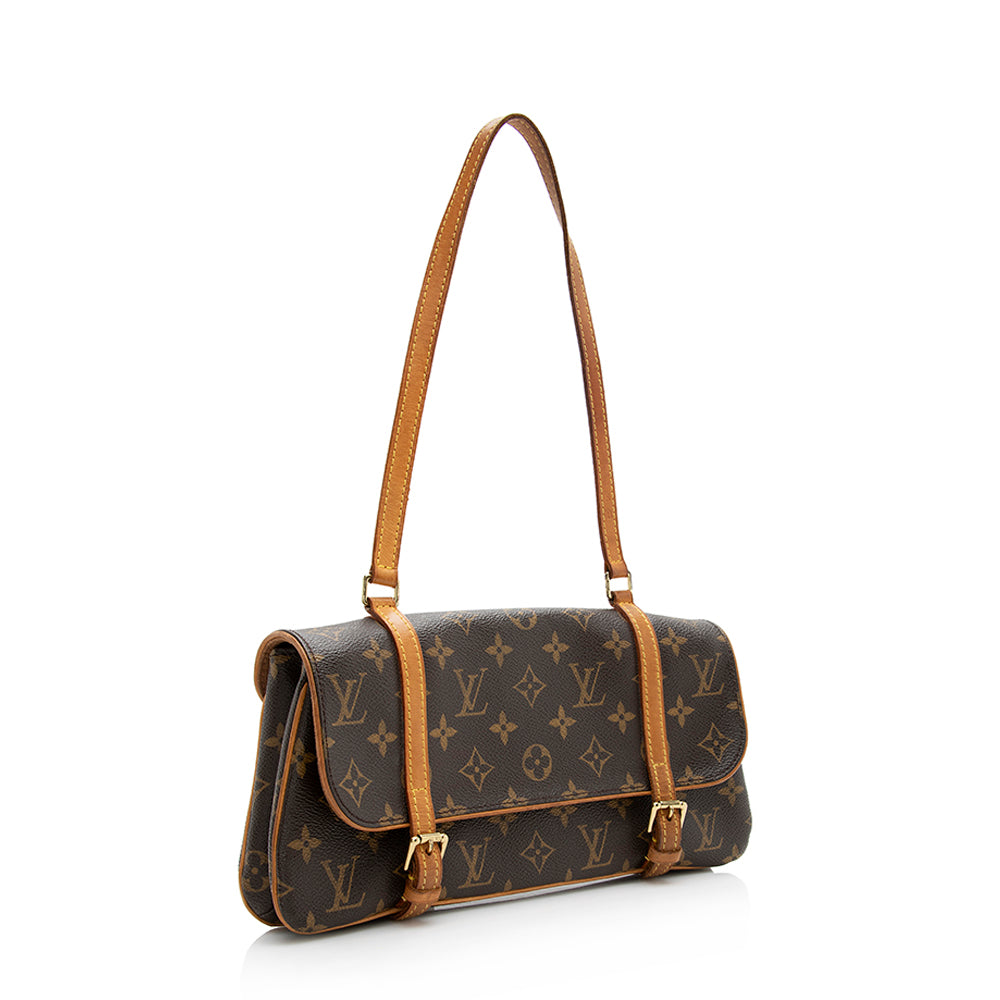 Louis Vuitton Monogram Canvas Marelle MM Shoulder Bag (SHF-21202)