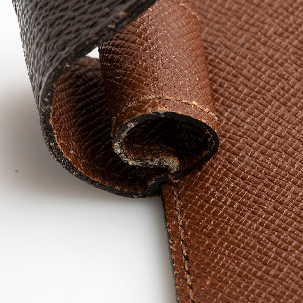 Louis Vuitton Monogram Canvas Medium Ring Agenda Cover (SHF-21536)