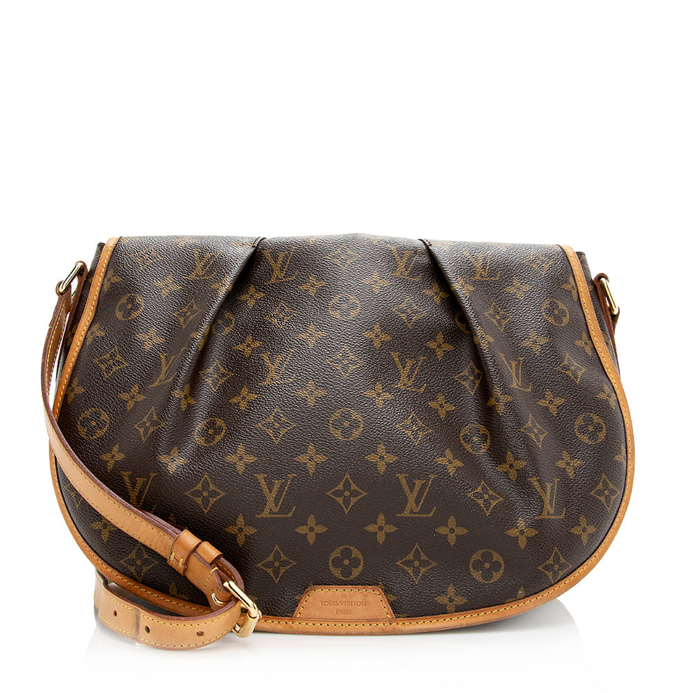 Louis Vuitton Monogram Canvas Menilmontant MM Messenger Bag (SHF-20820)