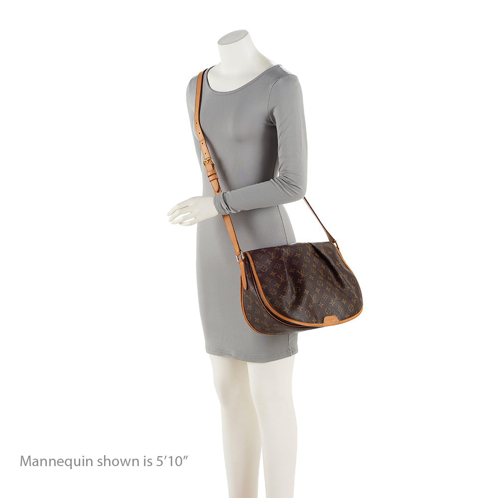 Louis Vuitton Monogram Canvas Menilmontant MM Messenger Bag (SHF-20820)